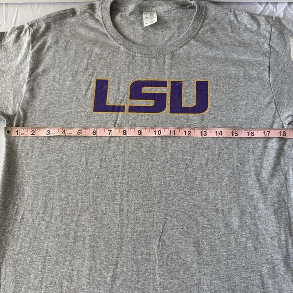 LSU Youth XL Heather Gray T-Shirt Athletic Unisex - Picture 6 of 8